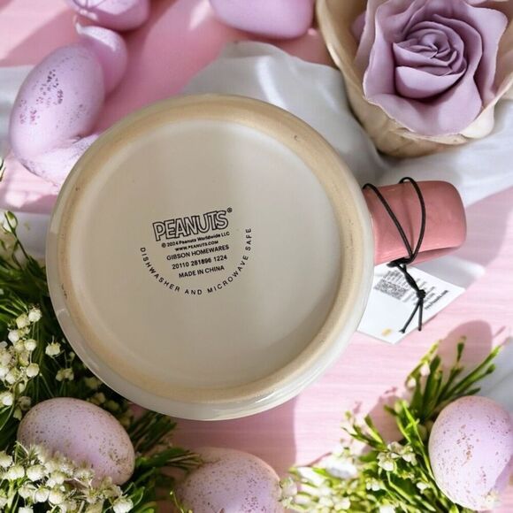 Peanuts Snoopy and Woodstock 'HELLO EASTER' Easter Basket and Egg Mug - NWT - Picture 5 of 5
